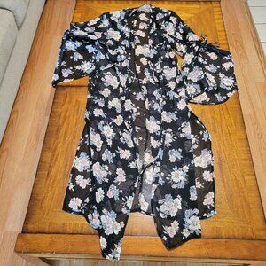 Band of Gypsies Floral Sheer Kimono Jacket